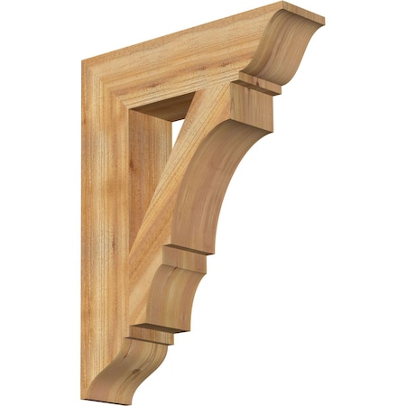 Balboa Traditional Rough Sawn Bracket, Western Red Cedar, 6W X 24D X 32H